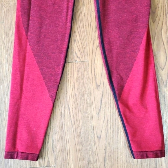 2019 NWOT Victoria's Secret PINK Seamless Bodycon Red Stretch Leggings Size XS - Picture 5 of 13